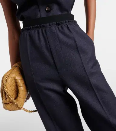 Bottega Veneta Striped high-rise wool straight pants | Thumbnail 3 Bottega Veneta Striped high-rise wool straight pants | Thumbnail 3