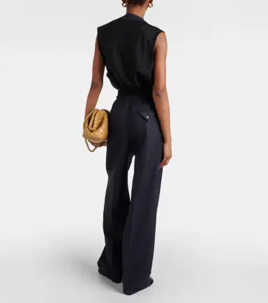 Bottega Veneta Striped high-rise wool straight pants | Thumbnail 4 Bottega Veneta Striped high-rise wool straight pants | Thumbnail 4