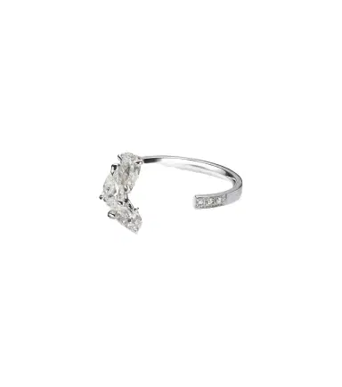 Repossi Serti sur Vide 18kt white gold ring with diamonds | Thumbnail 1 Repossi Serti sur Vide 18kt white gold ring with diamonds | Thumbnail 1