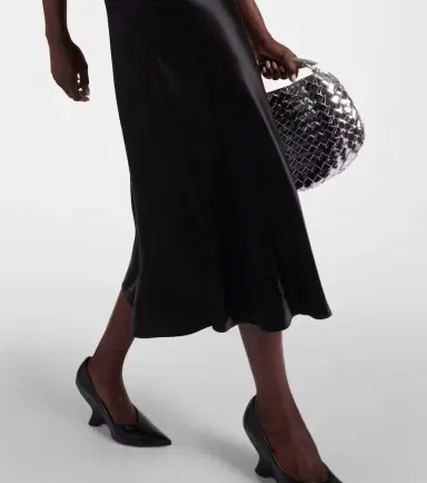 Bottega Veneta Beaded satin midi dress | Thumbnail 2