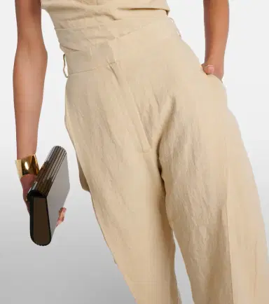 Tove Gabrielle high-rise linen wide-leg pants | Thumbnail 2