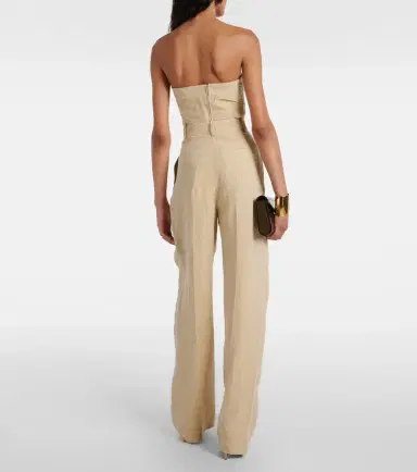 Tove Gabrielle high-rise linen wide-leg pants | Thumbnail 3