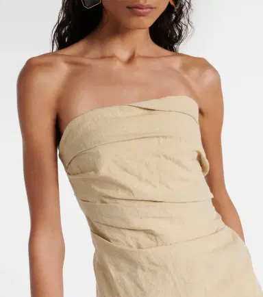 Tove Izel strapless linen top | Thumbnail 2