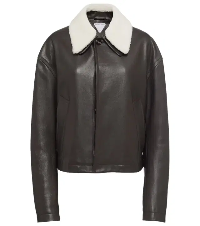 Bottega Veneta Shearling-trimmed leather jacket