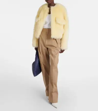 Bottega Veneta Cropped shearling jacket | Thumbnail 5
