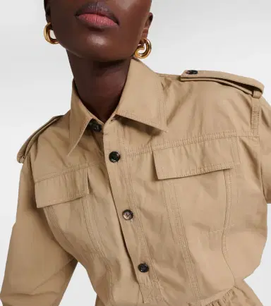 Bottega Veneta Cotton twill shirt dress | Thumbnail 3 Bottega Veneta Cotton twill shirt dress | Thumbnail 3