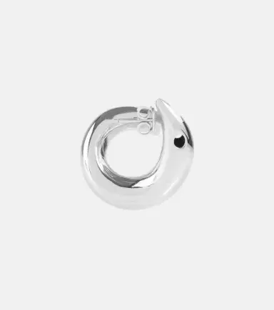 Bottega Veneta Sterling silver hoop earrings | Thumbnail 5