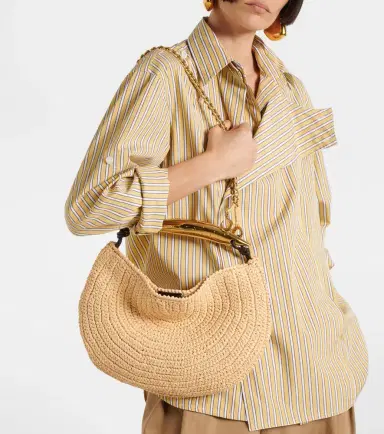 Bottega Veneta Sardine Chain raffia-effect tote bag | Thumbnail 7 Bottega Veneta Sardine Chain raffia-effect tote bag | Thumbnail 7