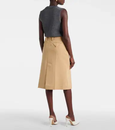 Bottega Veneta Cotton canvas pencil skirt | Thumbnail 2