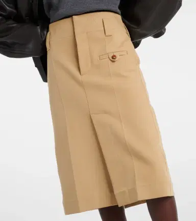 Bottega Veneta Cotton canvas pencil skirt | Thumbnail 5