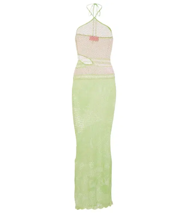 Roberta Einer Natalie halterneck cotton-blend maxi dress