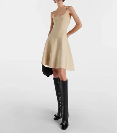 Versace Gianni Ribbon leather knee-high boots | Thumbnail 2 Versace Gianni Ribbon leather knee-high boots | Thumbnail 2