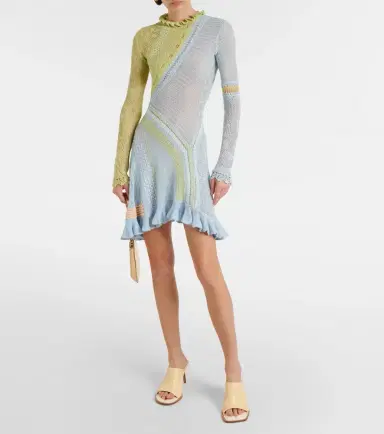 Roberta Einer Ali open-knit cotton minidress | Thumbnail 4