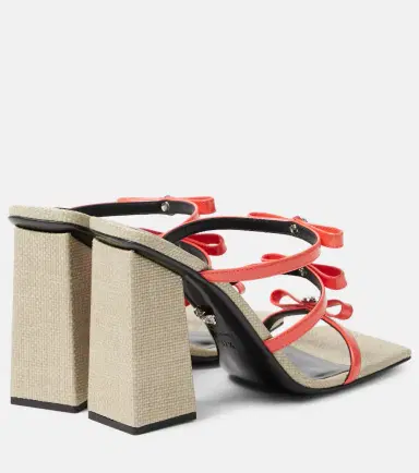 Versace Gianni Ribbon 95 leather sandals | Thumbnail 2 Versace Gianni Ribbon 95 leather sandals | Thumbnail 2