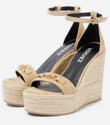 Versace Medusa '95 leather wedge sandals | Thumbnail 7 Versace Medusa '95 leather wedge sandals | Thumbnail 7