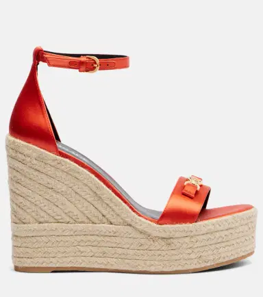 Versace Medusa '95 satin espadrille wedges | Thumbnail 3 Versace Medusa '95 satin espadrille wedges | Thumbnail 3