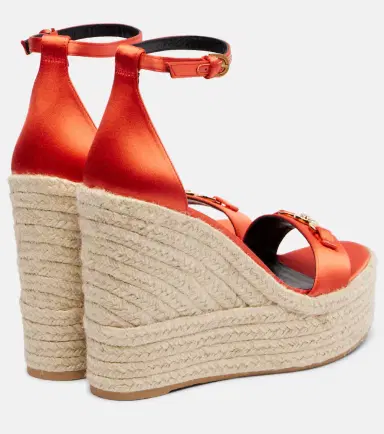 Versace Medusa '95 satin espadrille wedges | Thumbnail 5 Versace Medusa '95 satin espadrille wedges | Thumbnail 5