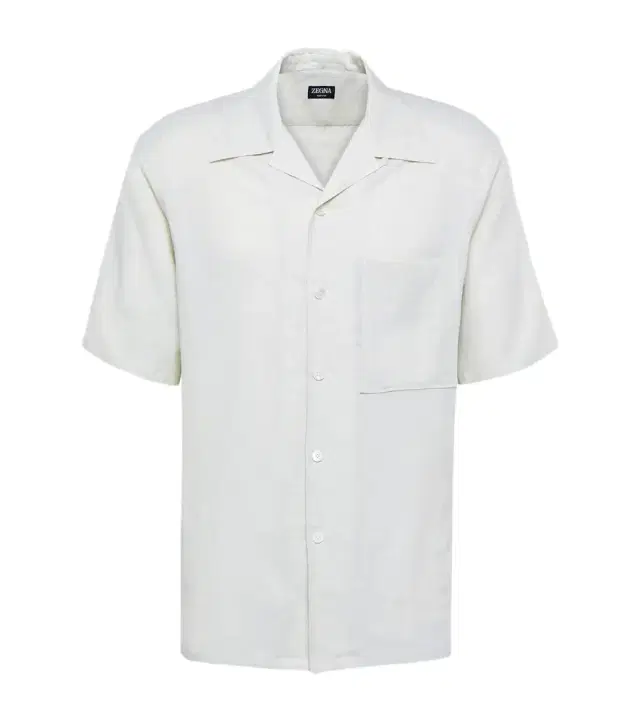 Linen bowling shirt