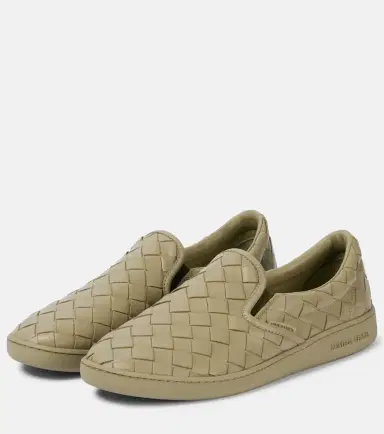 Bottega Veneta Sawyer leather slip-on sneakers | Thumbnail 2
