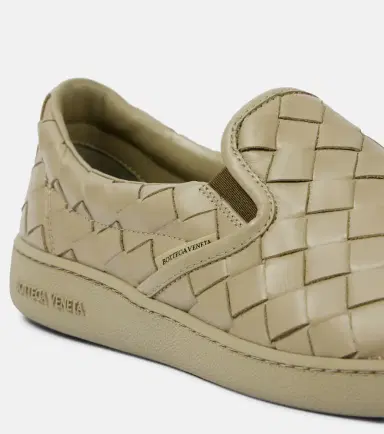 Bottega Veneta Sawyer leather slip-on sneakers | Thumbnail 3