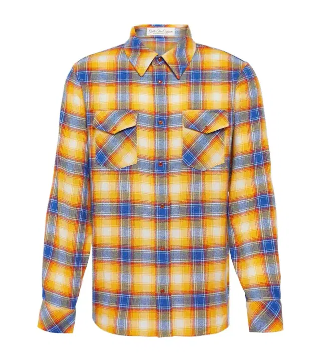 Tartan cashmere shirt