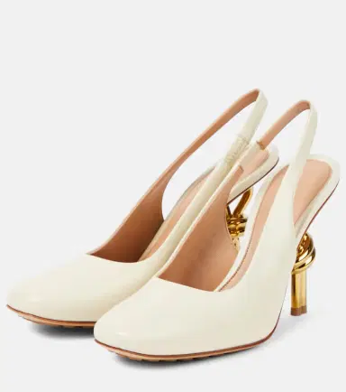 Bottega Veneta Knot leather slingback pumps | Thumbnail 2