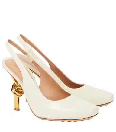 Bottega Veneta Knot leather slingback pumps | Thumbnail 1