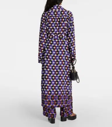 Dries Van Noten Printed double-breasted coat | Thumbnail 3