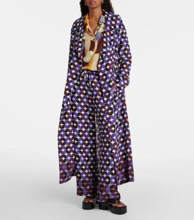 Dries Van Noten Printed double-breasted coat | Thumbnail 7