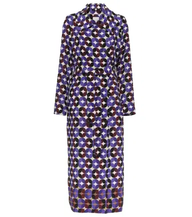 Dries Van Noten Printed double-breasted coat | Thumbnail 1