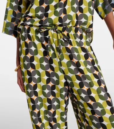 Dries Van Noten Printed high-rise crêpe wide-leg pants | Thumbnail 3