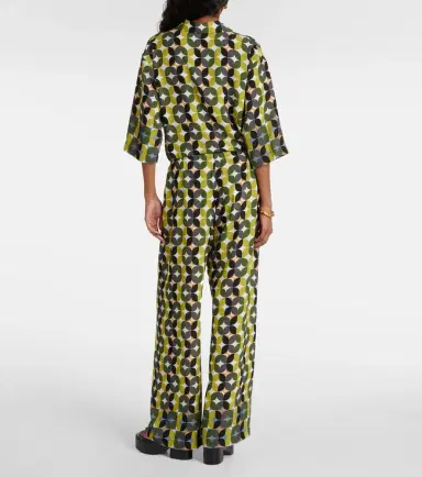 Dries Van Noten Printed high-rise crêpe wide-leg pants | Thumbnail 5