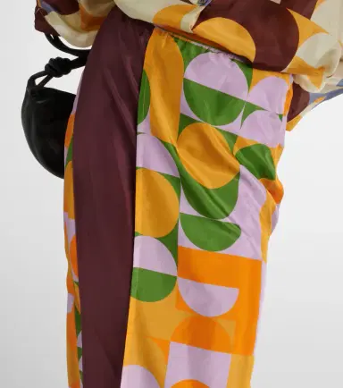 Dries Van Noten Printed silk satin maxi skirt | Thumbnail 5