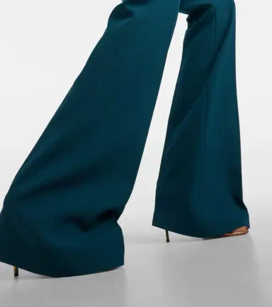 Safiyaa Alexa high-rise crêpe flared pants | Thumbnail 4