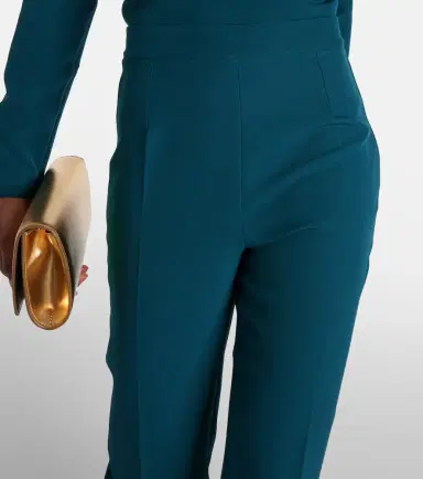 Safiyaa Alexa high-rise crêpe flared pants | Thumbnail 5