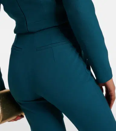 Safiyaa Alexa high-rise crêpe flared pants | Thumbnail 6