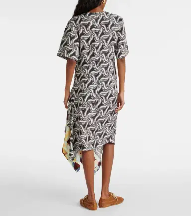 Dries Van Noten Printed asymmetric midi dress | Thumbnail 4