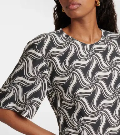 Dries Van Noten Printed asymmetric midi dress | Thumbnail 5