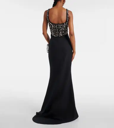 Safiyaa Ezda embellished crêpe gown | Thumbnail 6