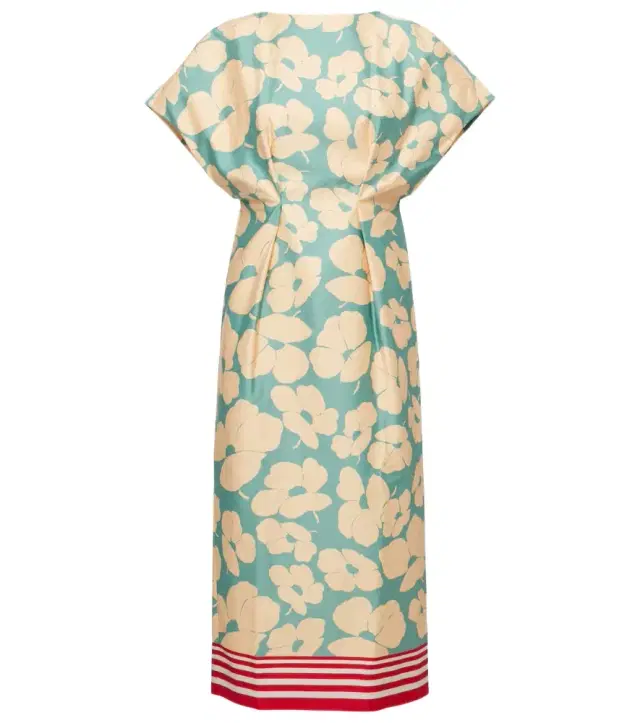 Dries Van Noten Floral satin midi dress
