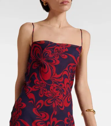 Dries Van Noten Printed silk georgette maxi dress | Thumbnail 5