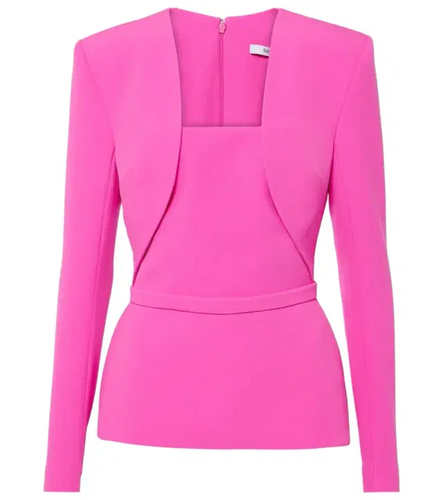 Safiyaa Samuela paneled crêpe top
