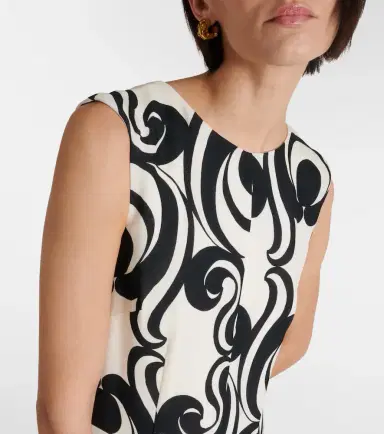 Dries Van Noten Printed crêpe maxi dress | Thumbnail 2