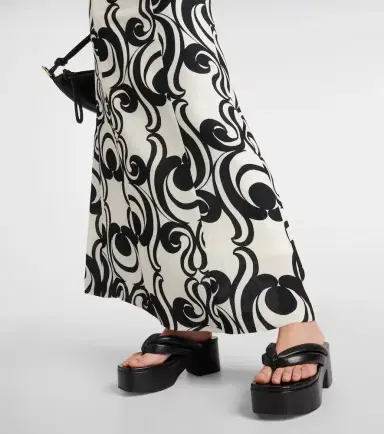 Dries Van Noten Printed crêpe maxi dress | Thumbnail 5