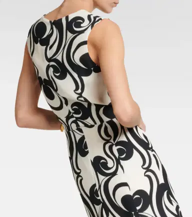 Dries Van Noten Printed crêpe maxi dress | Thumbnail 6