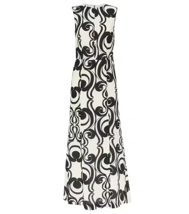Dries Van Noten Printed crêpe maxi dress | Thumbnail 1