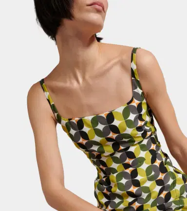 Dries Van Noten Printed crêpe midi dress | Thumbnail 4