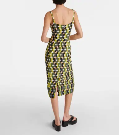 Dries Van Noten Printed crêpe midi dress | Thumbnail 5