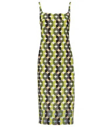 Dries Van Noten Printed crêpe midi dress | Thumbnail 1