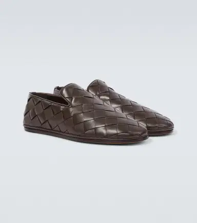 Bottega Veneta Sunday Intrecciato leather slip-on shoes | Thumbnail 2